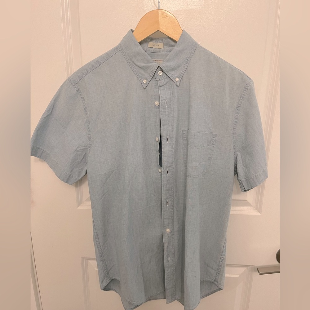 J Crew Mens Short Sleeve Button Up